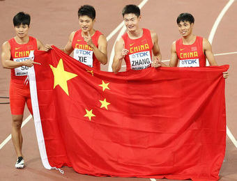 第九道奇迹!中国队获世锦赛男子4x100米接力银牌