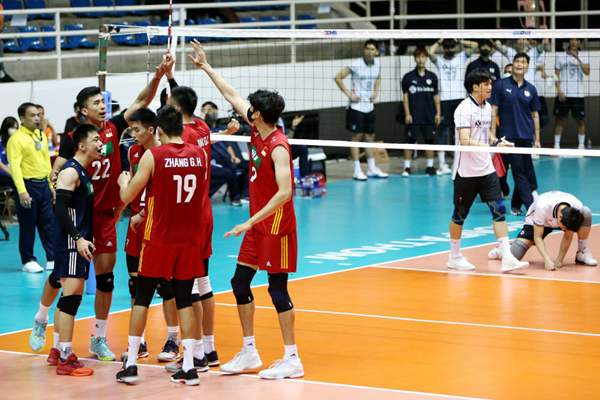 男排亚洲杯中国队3：2逆转战胜韩国队晋级决赛