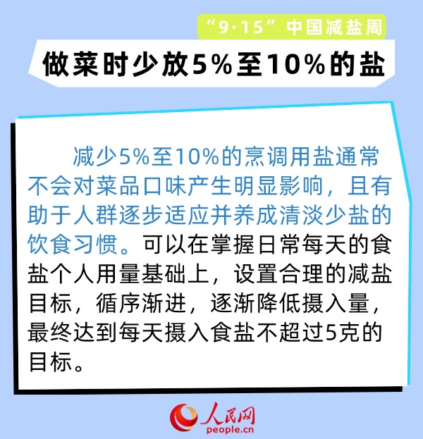 “9·15”中国减盐周：家庭减盐有妙招 速来get这些技能