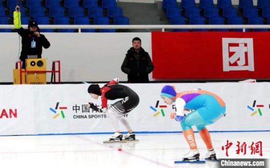 全国速滑锦标赛 高亭宇男子短距离全能500米摘金
