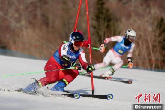 全国高山滑雪锦标赛 黑龙江女子“平行大回转”再次包揽前三