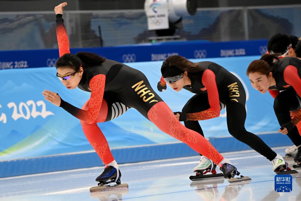 速度滑冰——中国队赛前训练