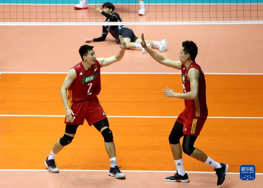 中国男排3:2逆转击败韩国队晋级亚洲杯决赛